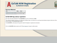 Tablet Screenshot of gotalknow.com